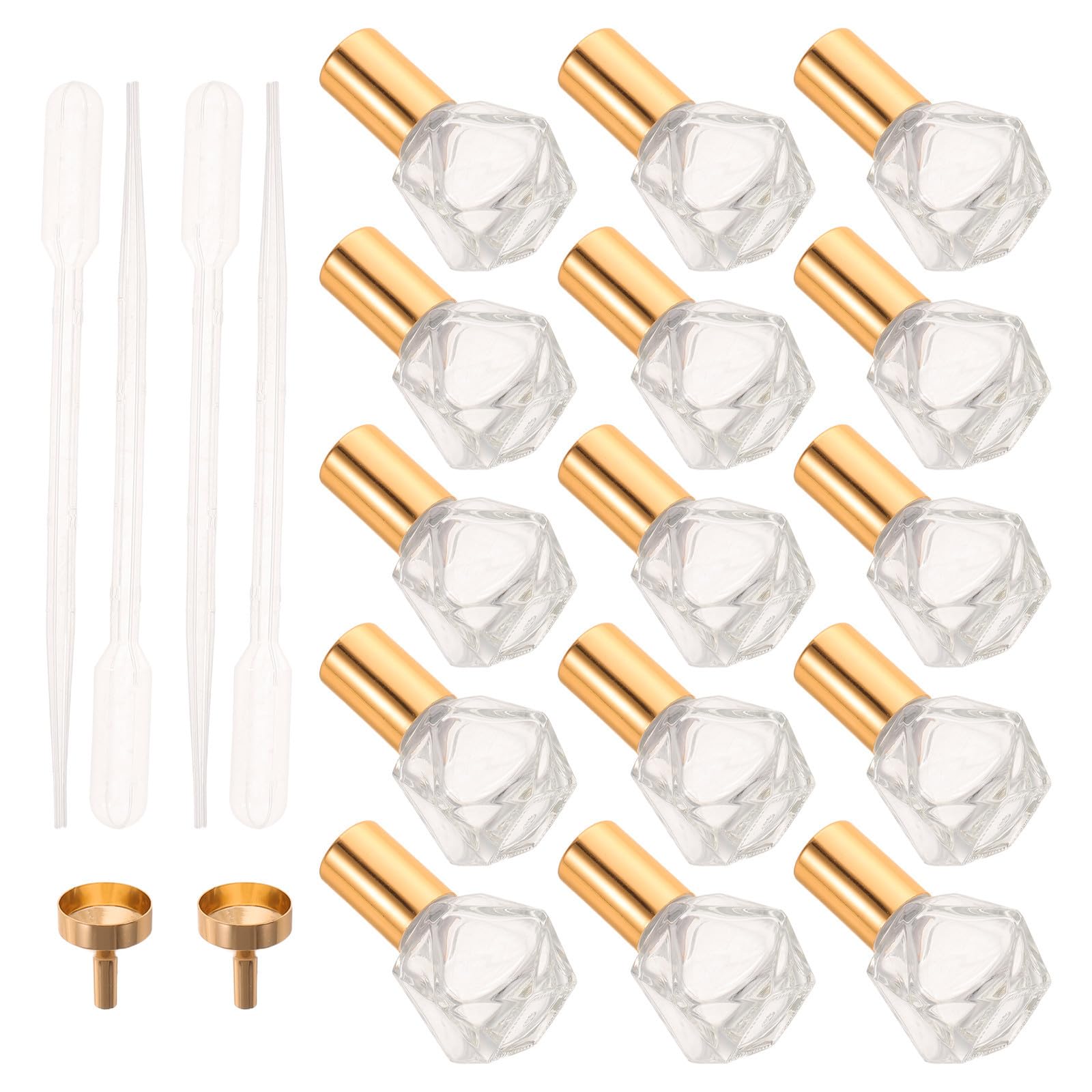 GALPADA 36 Pezzi Flacone Rollon per Oli Essenziali 8ml con Sfera in Metallo e Vetro, Design a Stella a Cinque Punte, Impugnatura Ergonomica e Portatile per Uso Quotidiano e Massaggi a