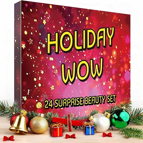 Calendario de Adviento de maquillaje 2025 para adolescentes y niñas, calendario de cuenta regresiva de 24 días de Navidad, sorpresas en caja