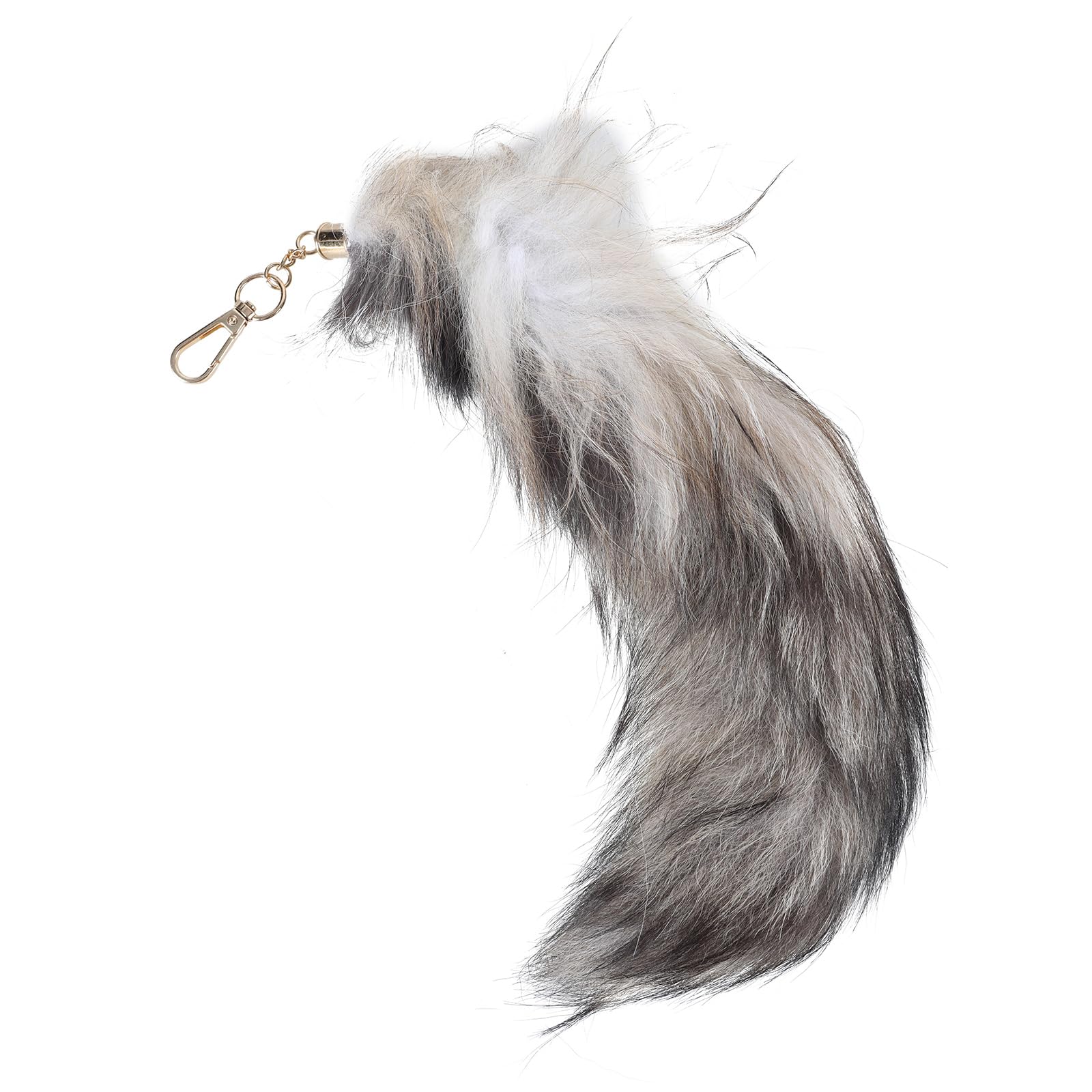 Wlnext Women's E Animal Tail Key-Rings Furry Tails Chain Keychain Individualized Animal Keyring Long Charm Keychain For Girl