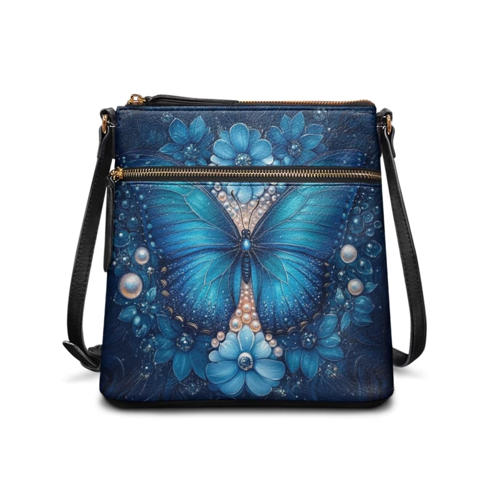 HUGS IDEA Crossbody Purse for Women,Lightweight Crossbody Bag Soft Leather Women's Shoulder Handbags