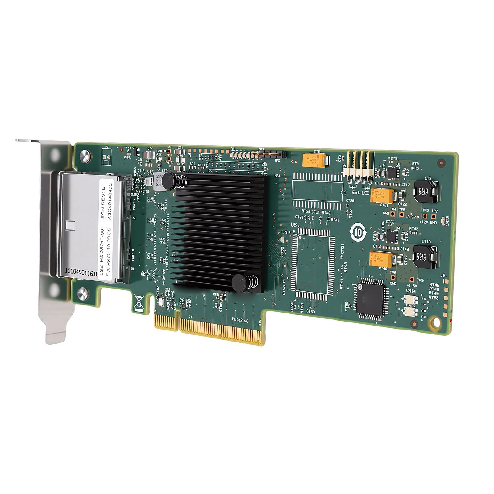 Karta Kontrolera PCIe 2.0 X8 SAS, Niskoprofilowa, 8 Portów dla JBOD i Zewnętrznych Obudów