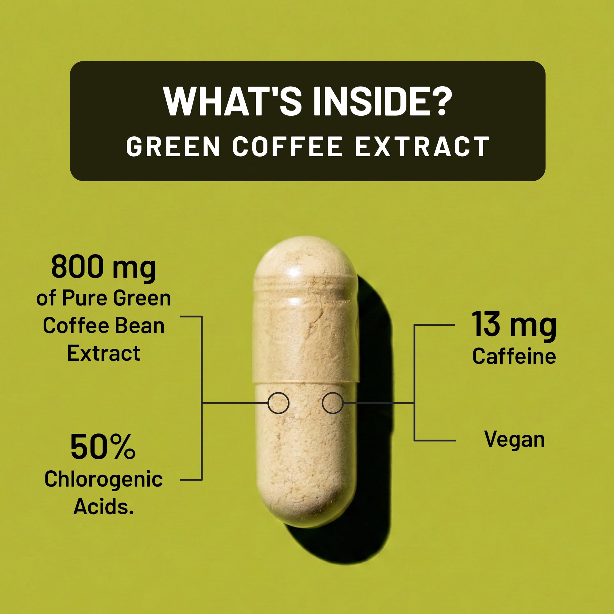 NatureWise Green Coffee Bean Extract 800mg - with 50% Chlorogenic Acids - Support for Weight Goals, Energy, and Antioxidants - Vegan, Non-GMO - 60 Capsules[1-Month Supply] — Amazon image 3