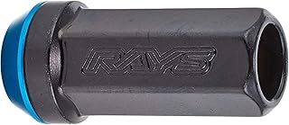 RAYS 17HEX Racing two-piece nut set through type M12 x 1.5 Blue 48mm 74130000206BK