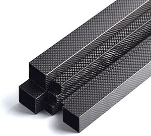 Tube Fibre De Carbone 3K - 2 Pièces - Diamètre 6mm à 30mm - Longueur 500mm - Idéal Pour DIY Et Modélisme