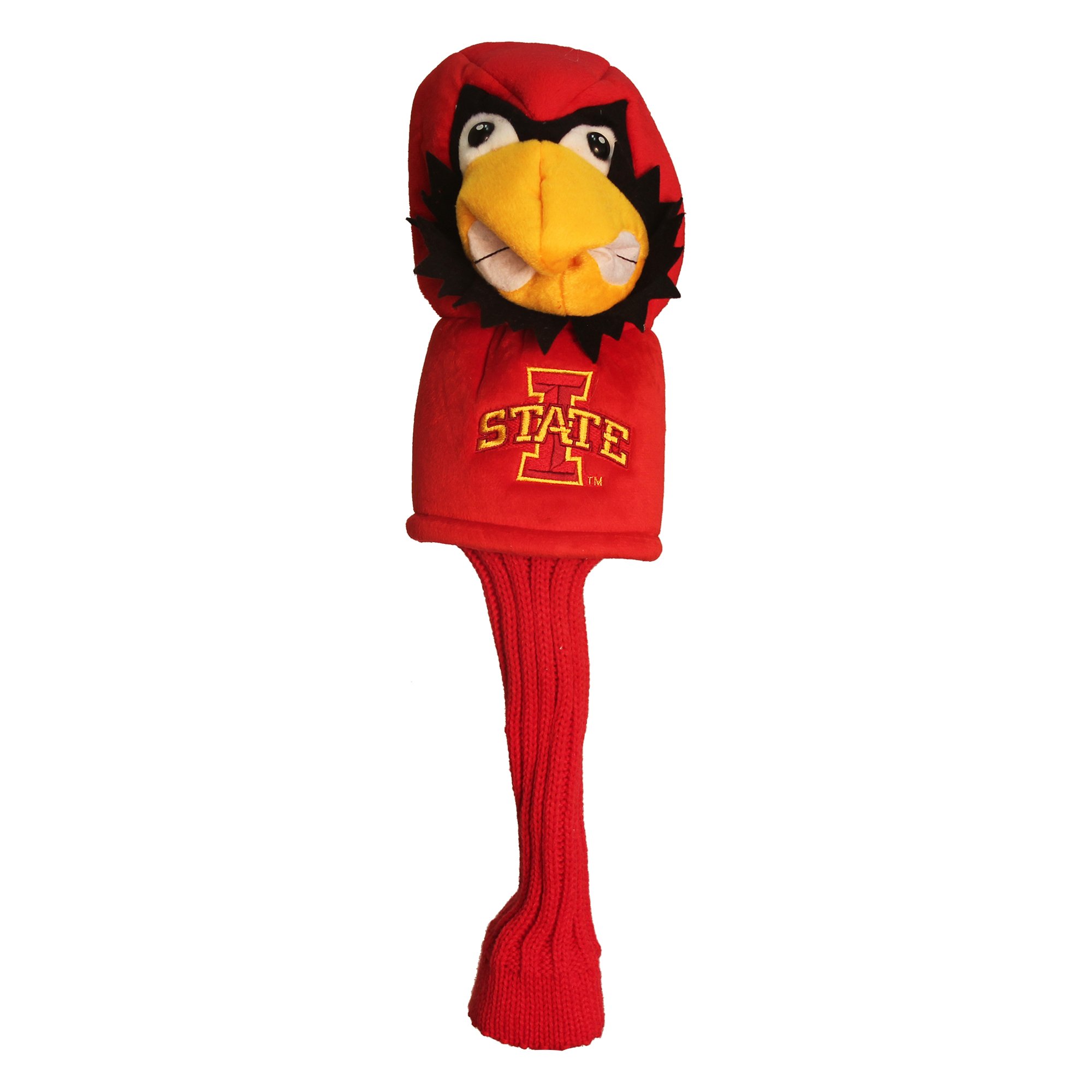 Team Golf NCAA Iowa State Cyclones Mascot Head Cover Mascot Golf Club Headcover, Fits most Oversized Drivers, Extra Long Sock for Shaft Protection, Officially Licensed Product
