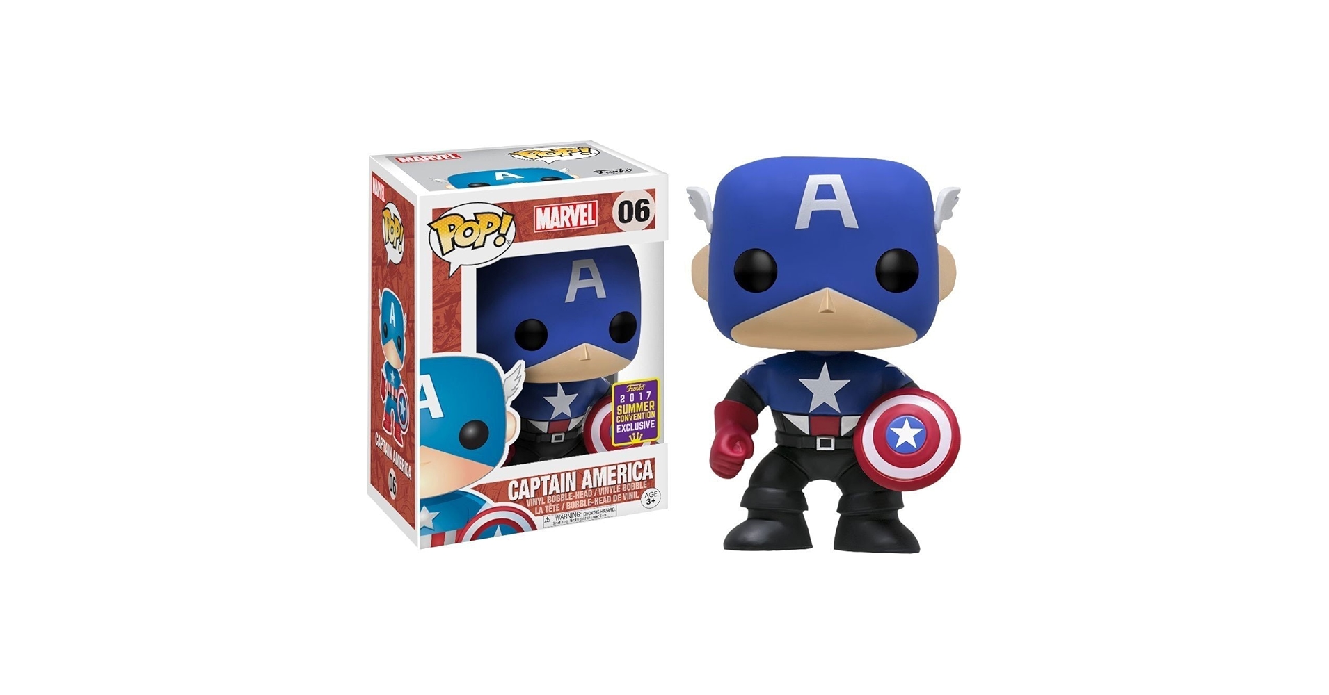 Amazon.com: Funko POP! Captain America #06 (2017 Summer