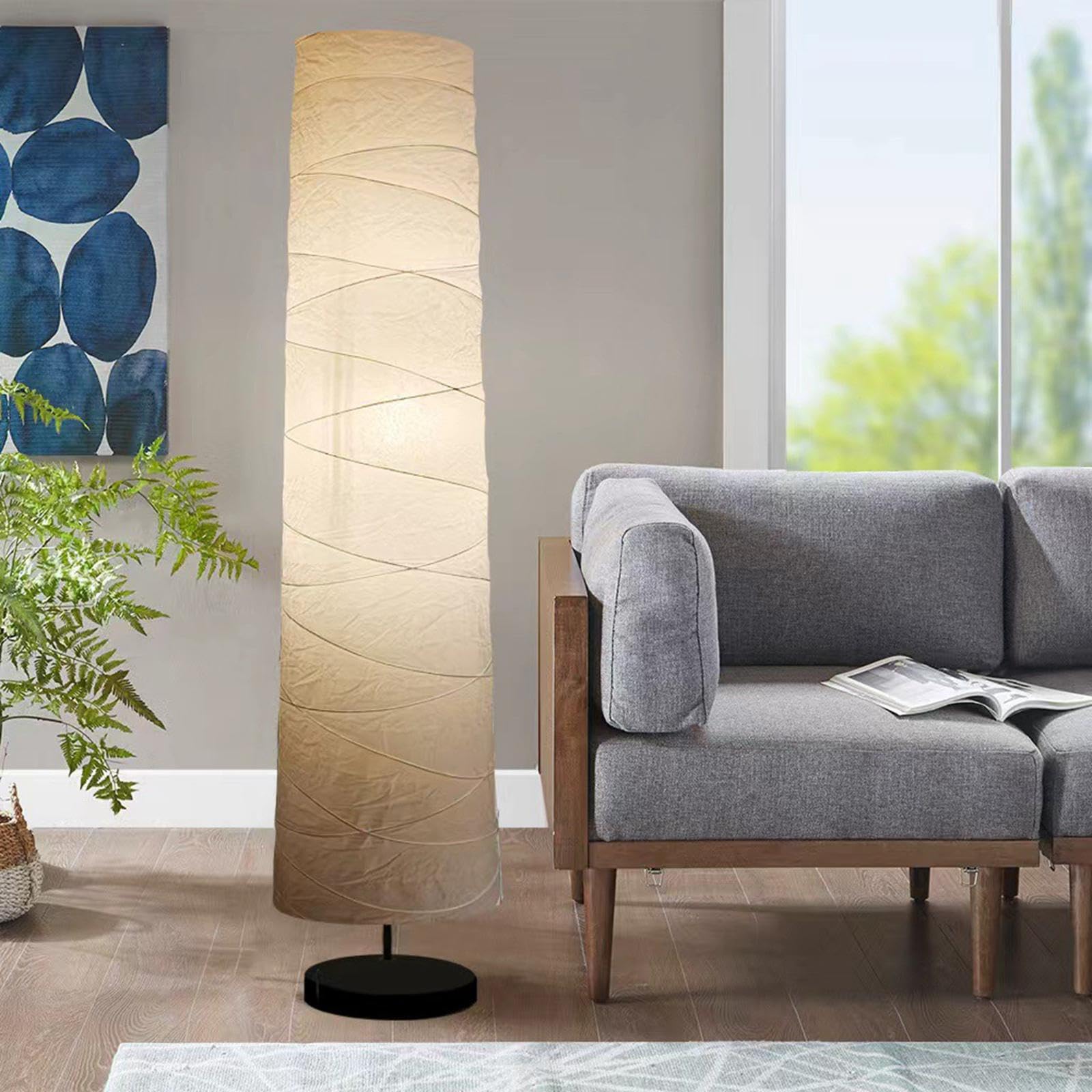 Paper Floor Lamp Shade Nordic Sturdy Modern for Home Living Room Study-image-14
