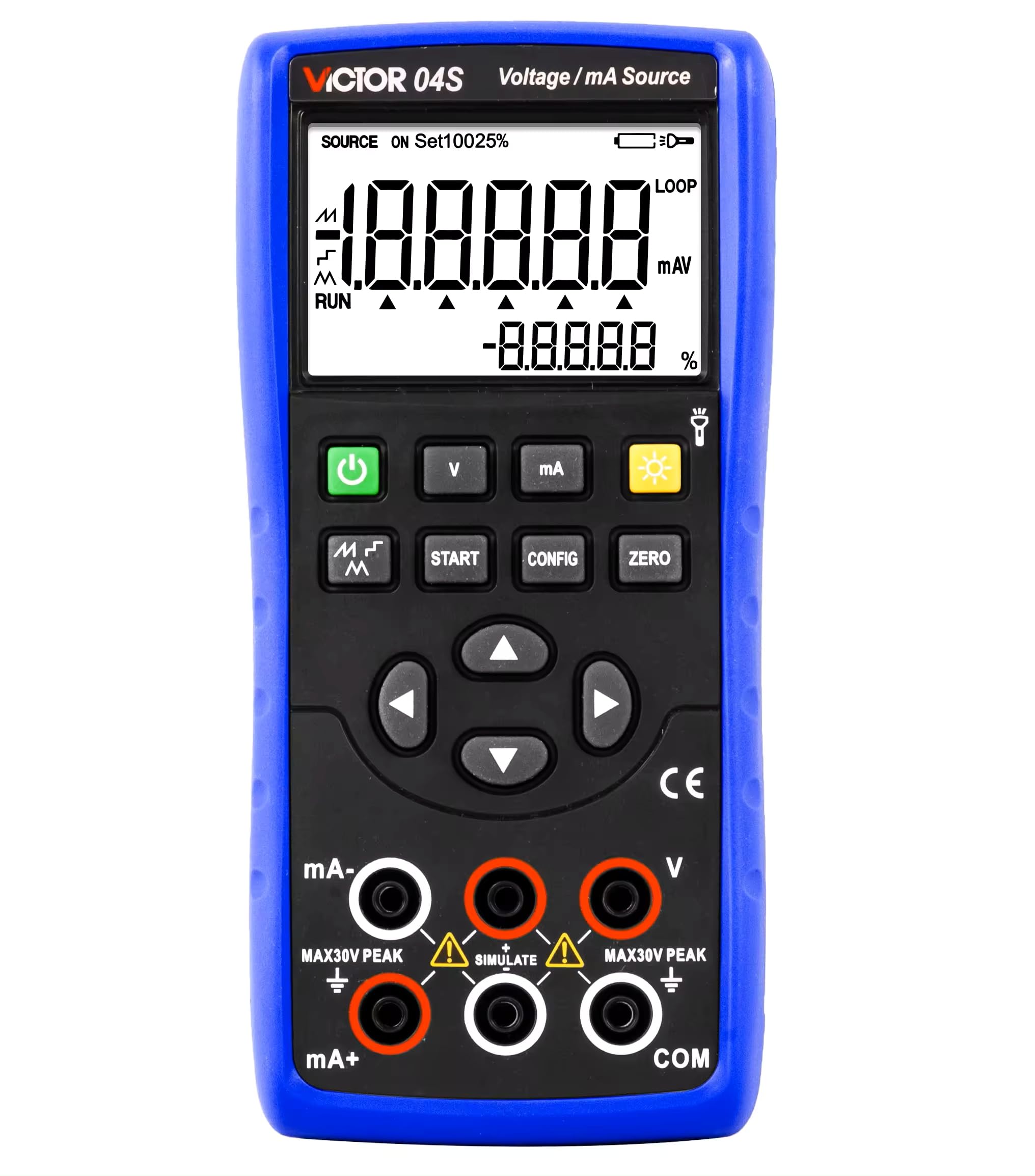RUOSHUI Multi-function Calibration 04+ Temperature calibrator Voltage/mA Source Multi-function Input and Source calibrator Large LCD display with 0.05% accur(RUOSHUI 04S)