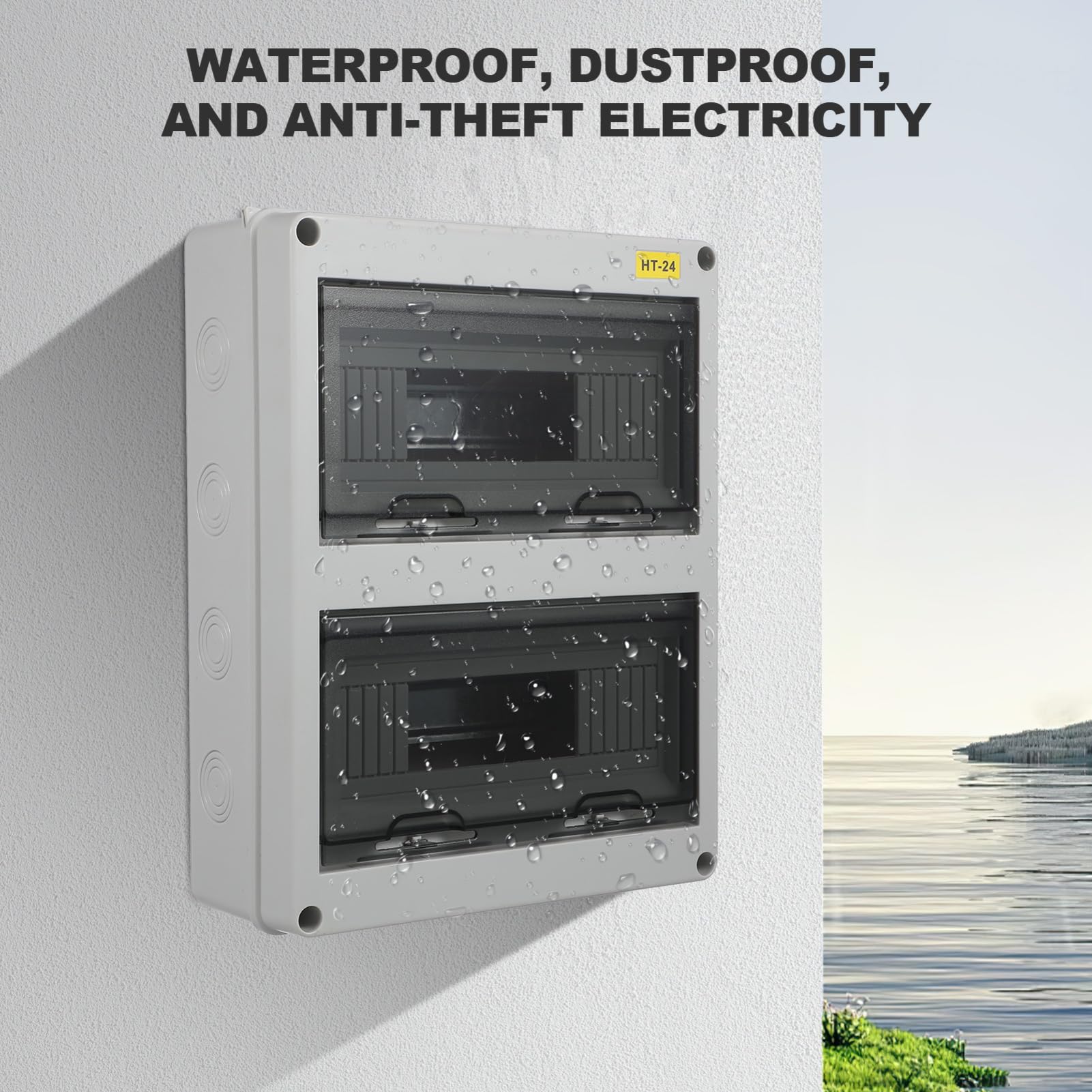 Hemobllo Caja De Distribucion Estanca Conexiones De Plástico Para Exterior Interruptores