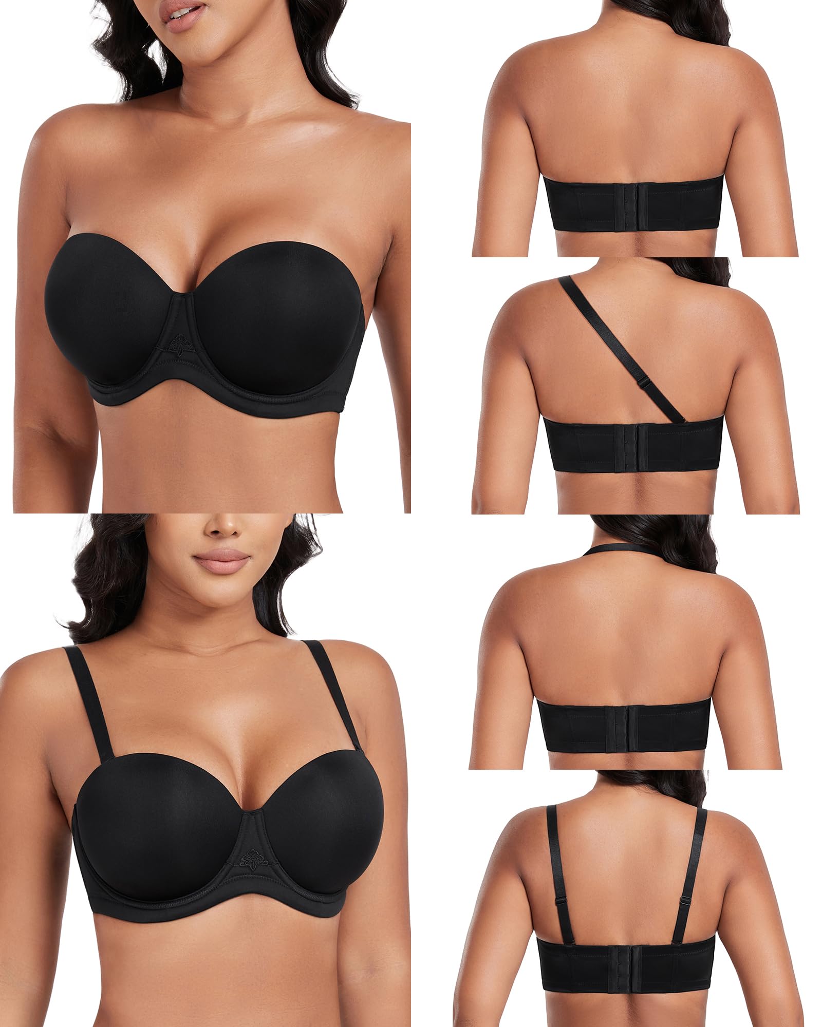 DotVol Femme Soutien-Gorge Grande Taille avec Armature Soutien Complet Bretelle Plusieurs Façons à Porter