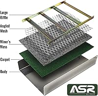 Vista 3 de ASR Outdoor Caja de aluminio de la esclusa para el juego del clasificador del kit de la cacerola del oro 15pc