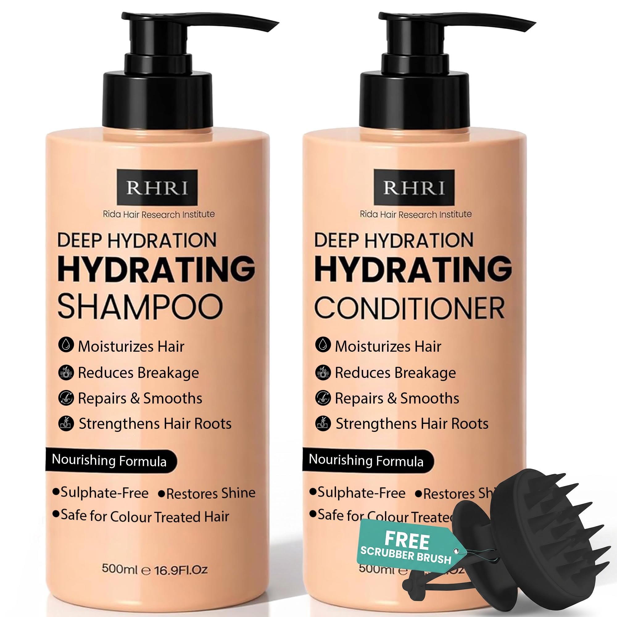 Hydrating Shampoo & Conditioner for Dry Scalp, Soft Smooth Hydrated Hair