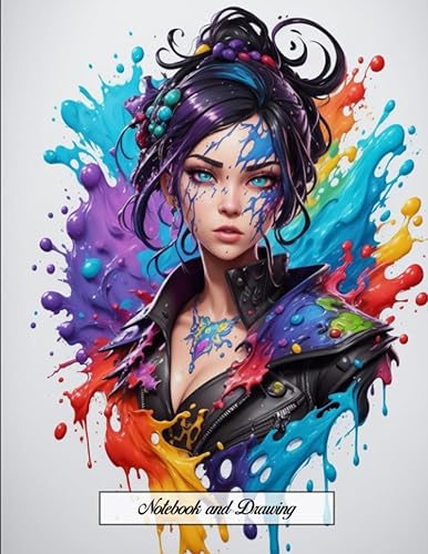 Sketch Book Notebook for Drawing, Writing, Painting, Sketching, Doodling or Journaling, 120 Pages, 8.5x11 (Premium girl cover vol.25)