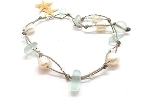 Elegant Sea Glass Bracelet: A Touch of Serenity from the Sea