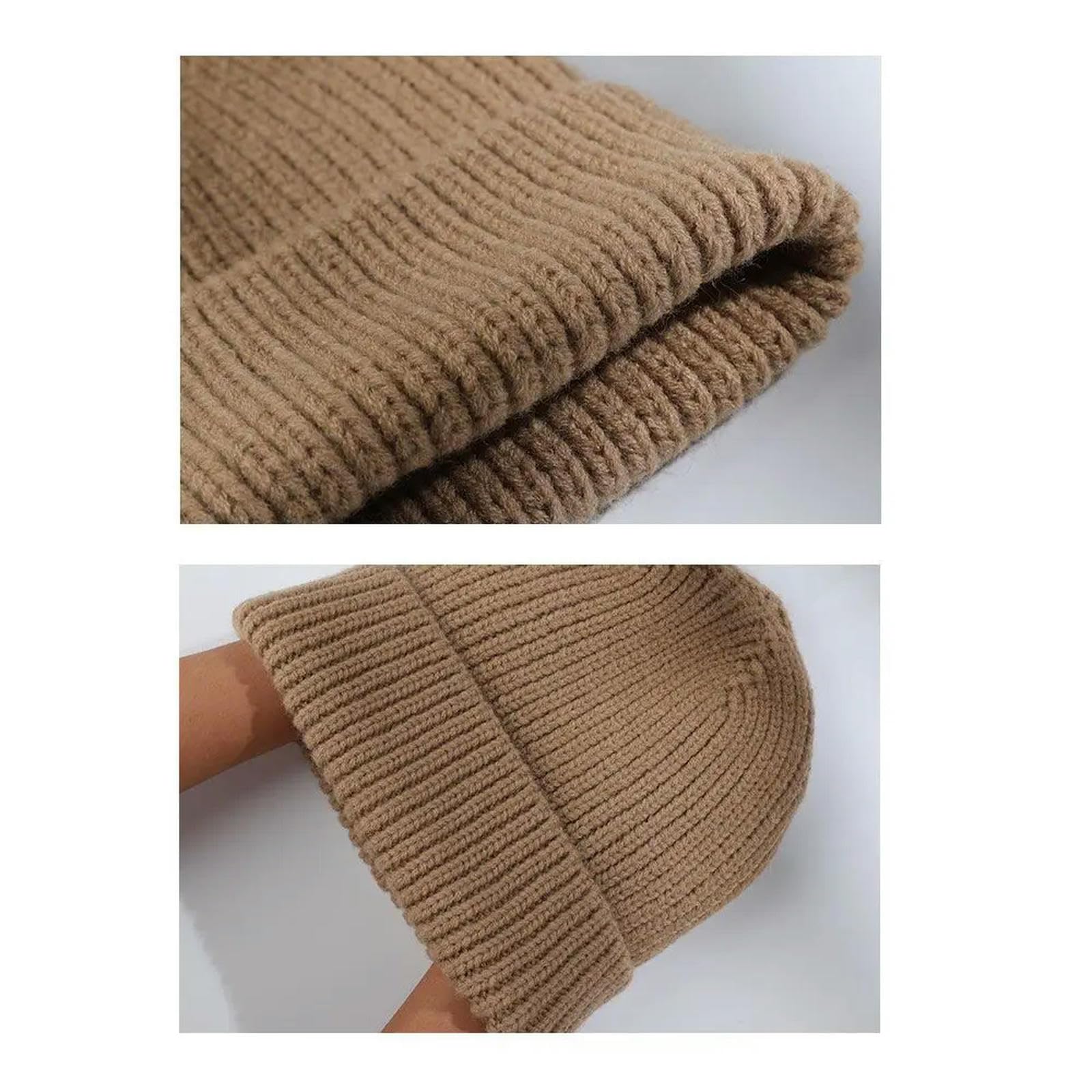 Bucket Hat Winter Warm Hats For Women Casual Stacking Knitted Bonnet Caps Men Hats Hip Hop Unisex Female Beanies