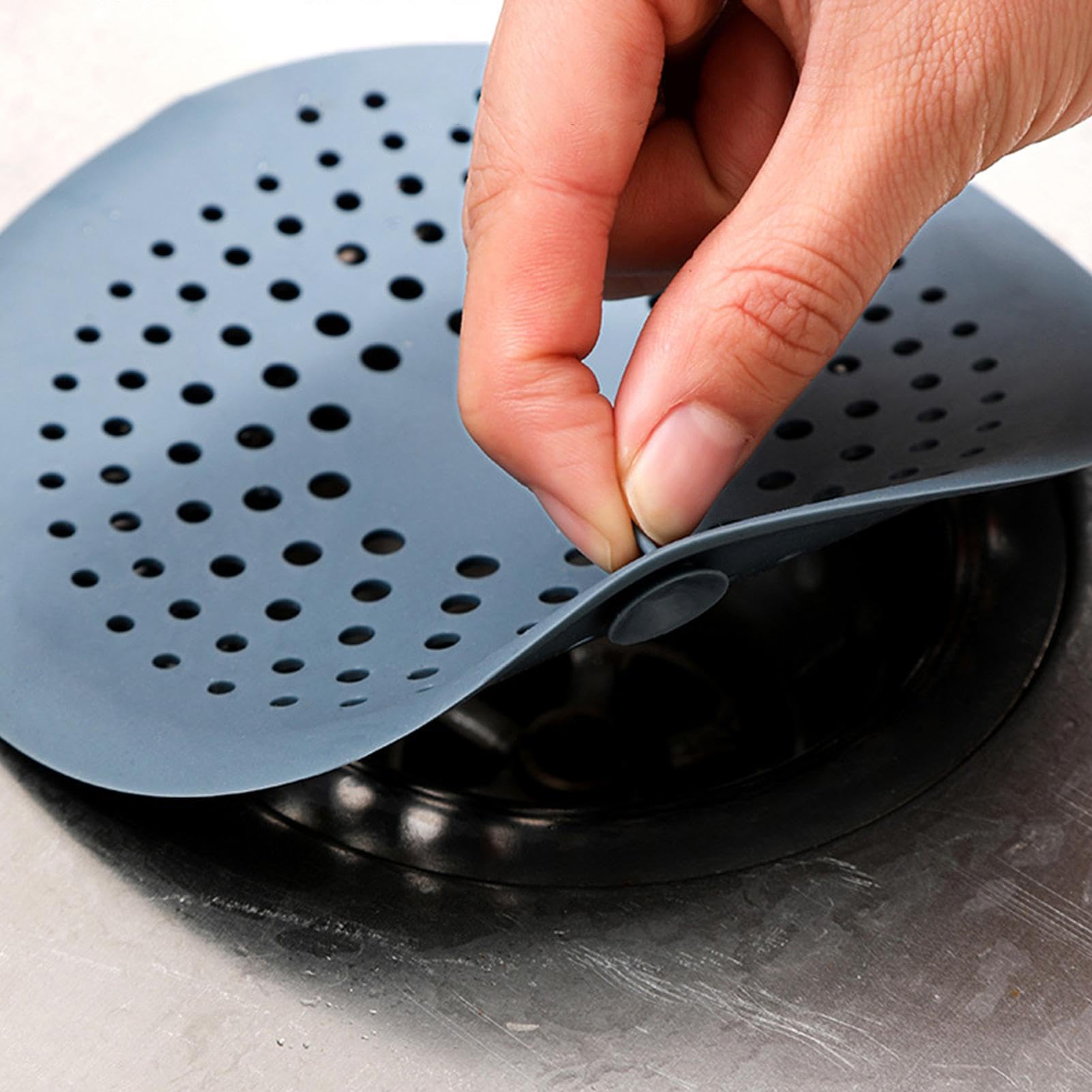 Aluvor Acchiappacapelli Per Doccia In Silicone: Si Adatta A Scarichi Piatti E Pop-up