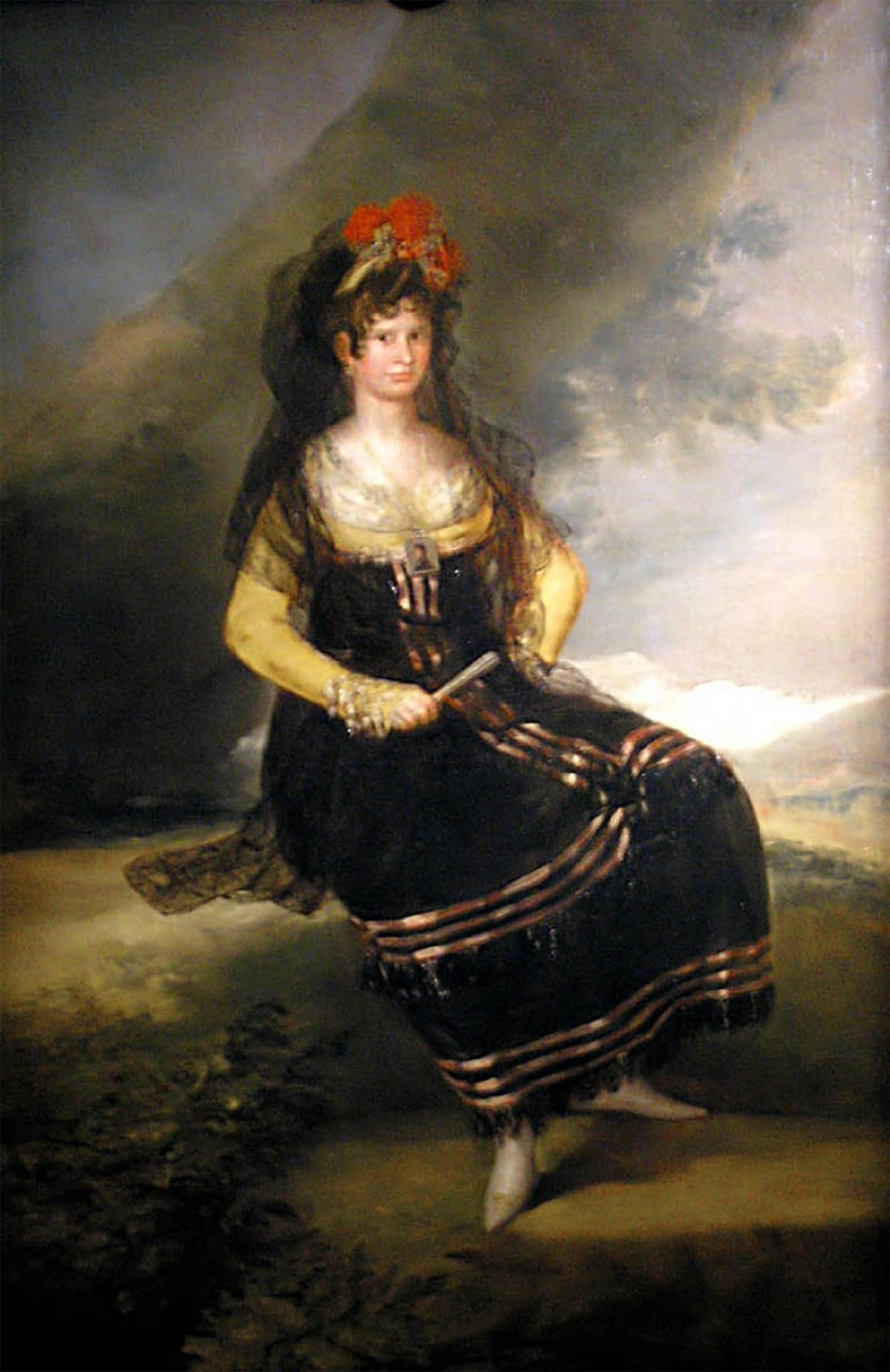 POSTERIIk Vintage Print Pop Art Landscape Artwork the Countess of Fernán Núñez by Francisco De Goya Art Prints for Office Home Decor 60x90cm