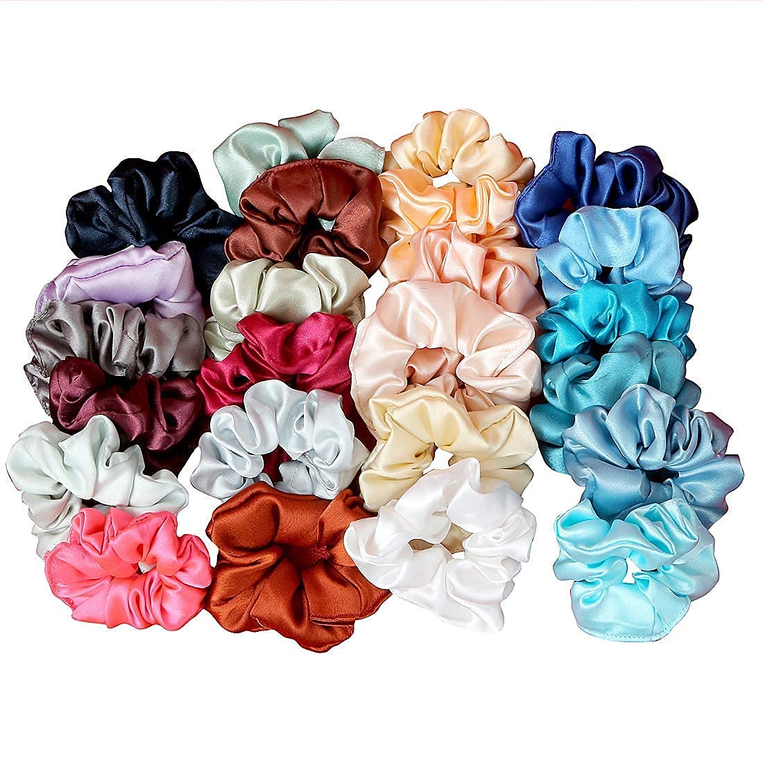 Zintalic Scrunchies Plain Silk Satin Hair Band Head Band Jurra Rubber band for Child,Girl,Women (Pack Of 6, Pcs.) (B09J32PXPR) Amazon Price History, Amazon Price Tracker