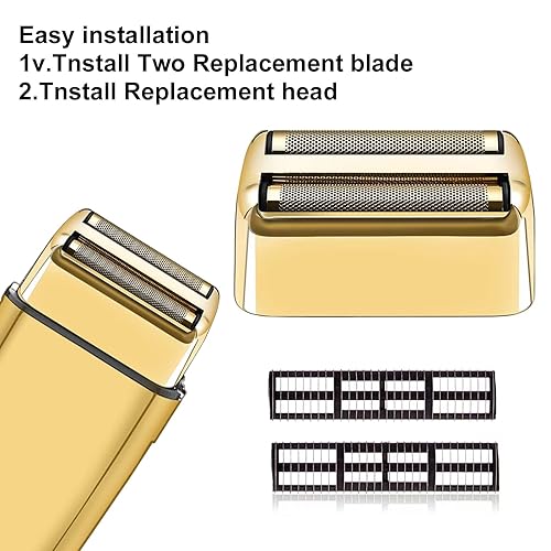 Miniatura 23 de Lámina de repuesto profesional y cortadores para afeitadora BaBylissPRO Barberology de doble lámina, compatible con la afeitadora BaBylissPRO Oro