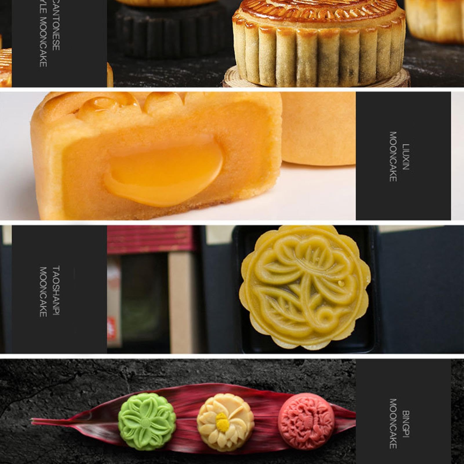 Moule à Gâteau de Lune 4 Pièces Alimentaire DIY avec Motifs