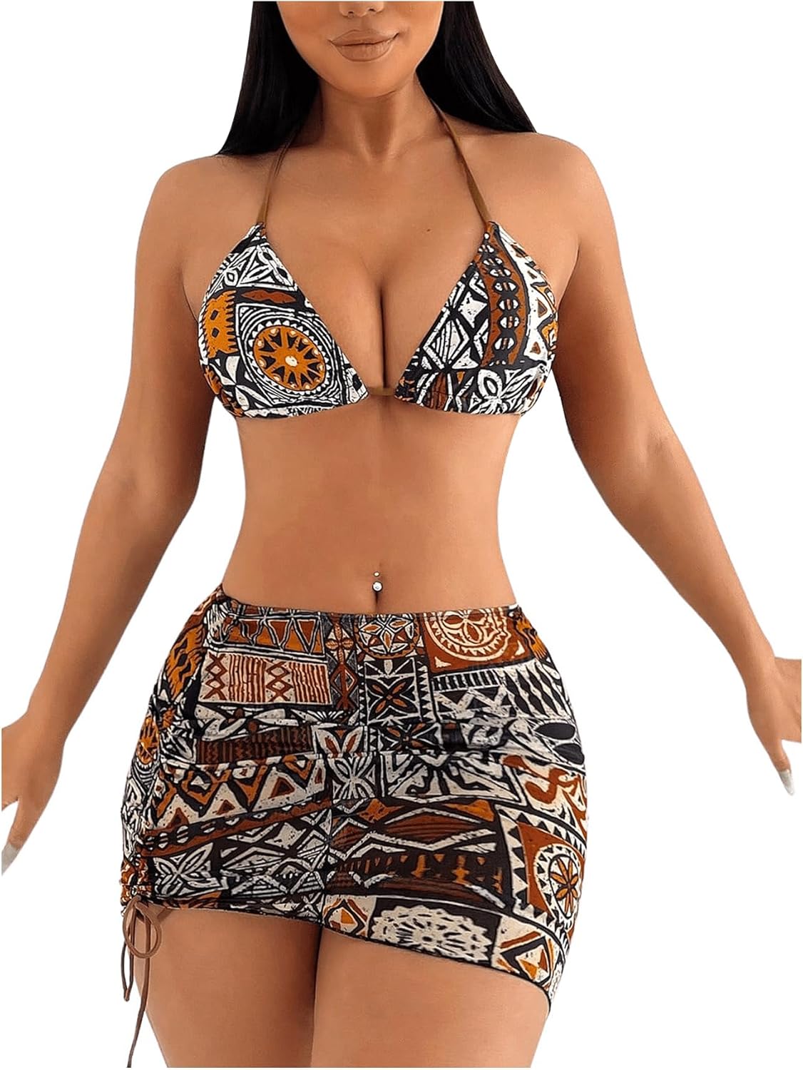 Womens Piece Swimsuits Halter Triangle Bikini Sets Jamaica Ubuy
