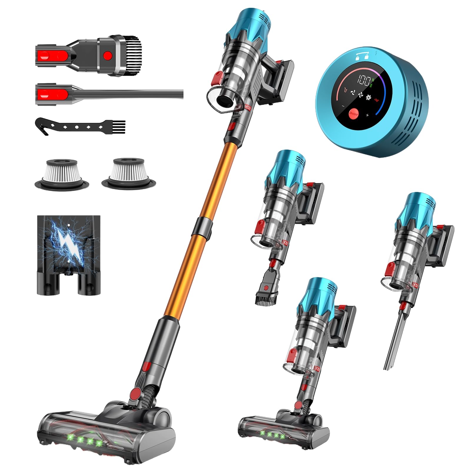 bergxperten sixpad s80 cordless vacuum cleaner 35 kPa suction power