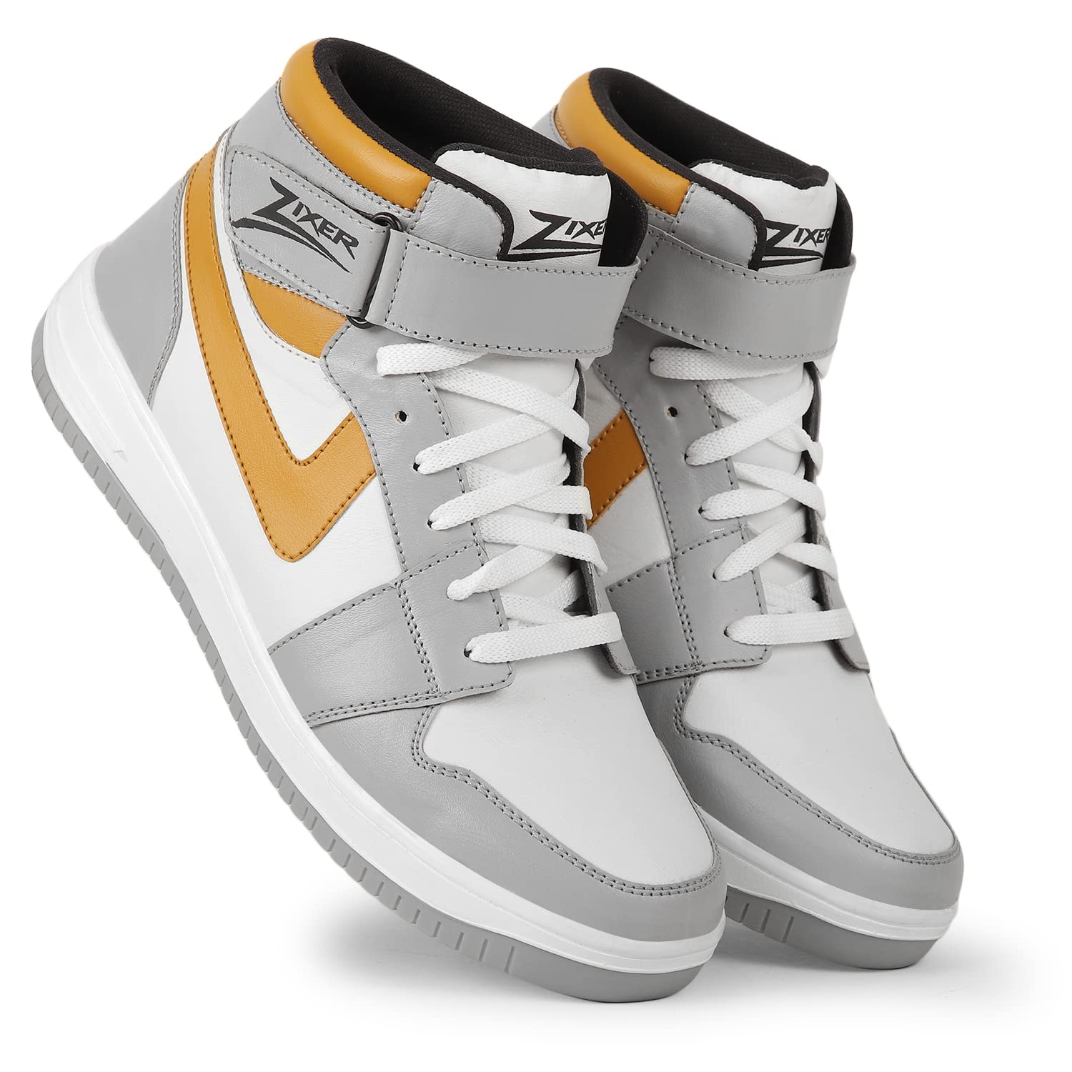 ZixerArtificial Leather Mens Formal Shoes || Office High Top Formal Shoes Men || Cozy Black Formal Shoes for Men Ankle Bike Riding Chelsea Boots For men (Brown)