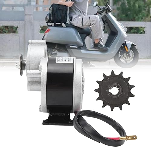 Miniatura 6 de Reducción de engranajes del motor eléctrico, 24 voltios y 350 vatios de reducción de engranajes, motor eléctrico con piñón de 13 dientes para