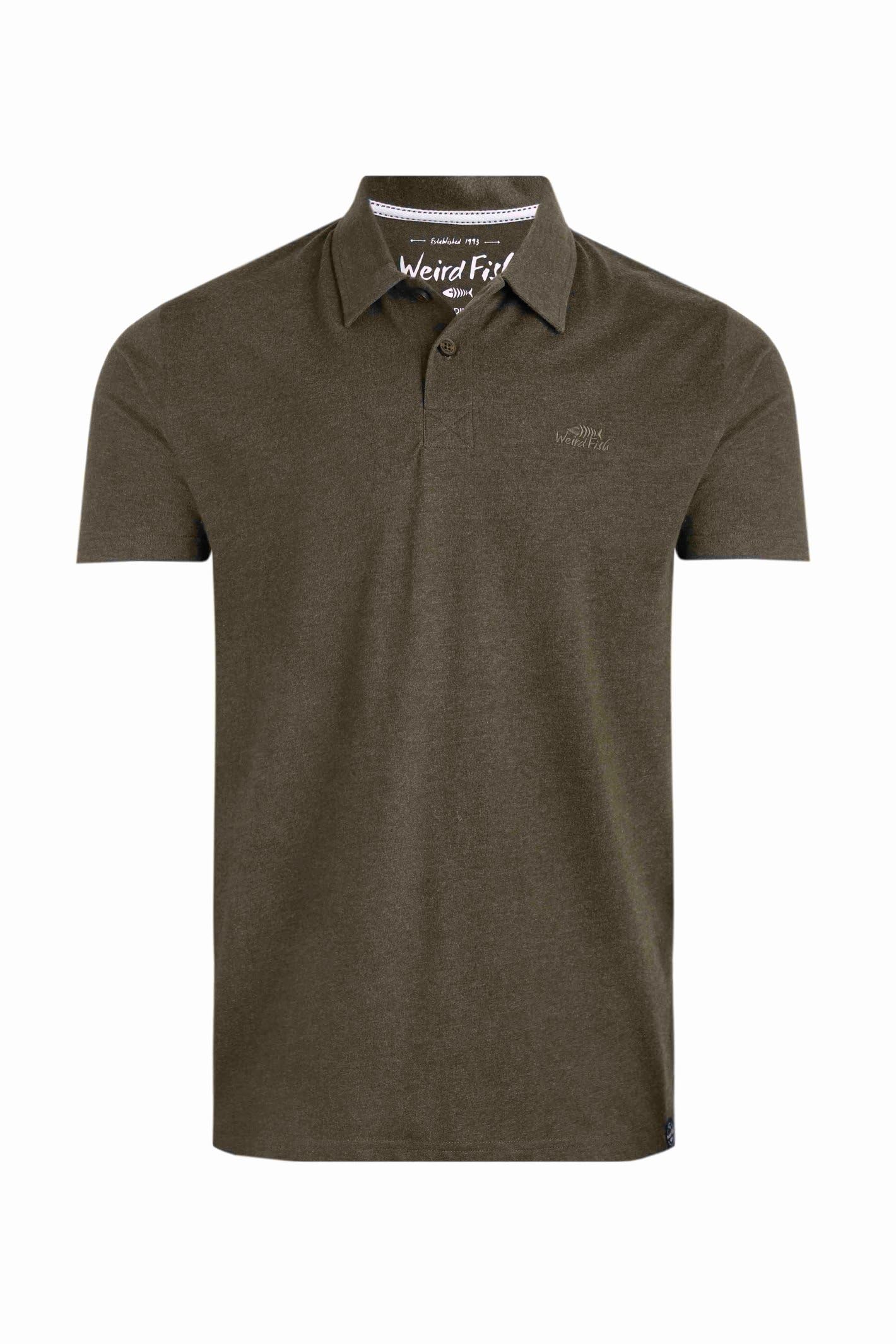Weird Fish Men's Dark Olive Jetstream Polo Shirt Size 4XL