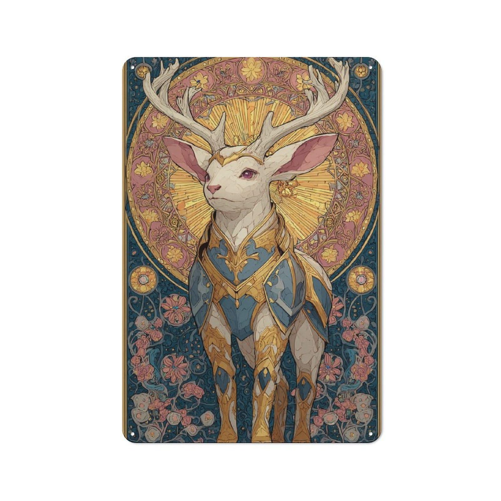 Junmoney Royal Stag Majesty Industrial Tin Sign 30X20cm, Garage Wall Decor For Garage, Hobby Room, Office Or Man Cave