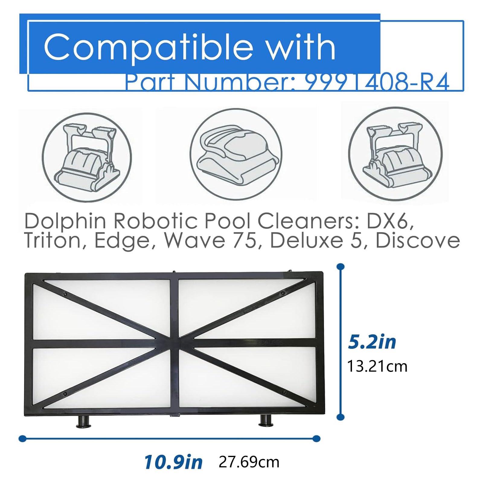Generisch 4 piezas premium ABS filtro piscina piezas piezas piezas de repuesto para robot limpiador automático accesorios de mantenimiento de piscinas