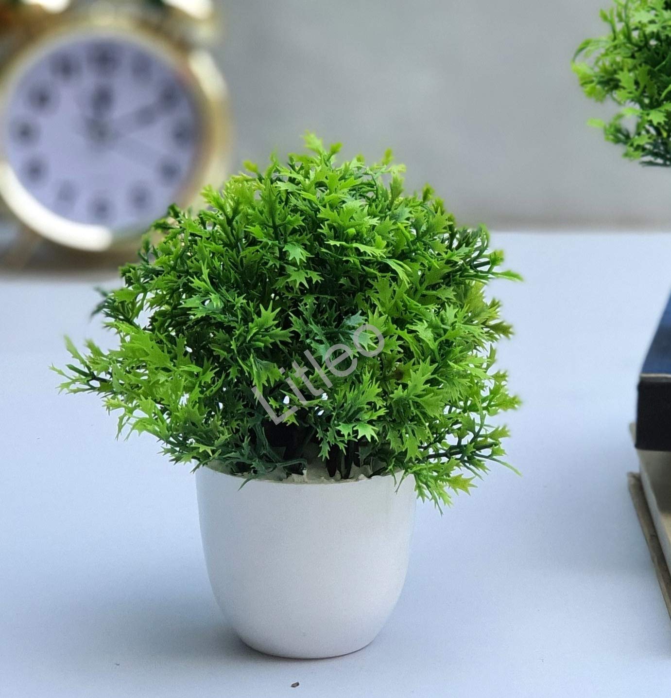 Litleo Artificial Bonsai Plant with Pot (Multicolor)