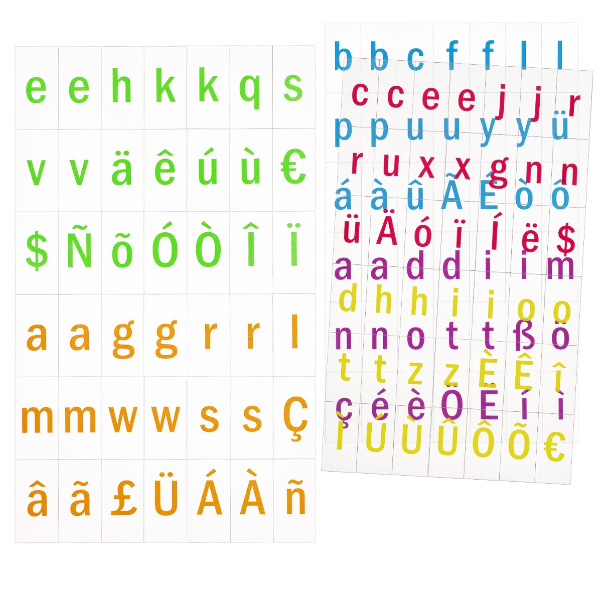 Kwmobile Cinema Light Box Letters Size 126 Pieces Multicolor For Cinematic Sign Letters And Symbols Opentype Font Special Characters Decorative Accessories Amazon Com Au