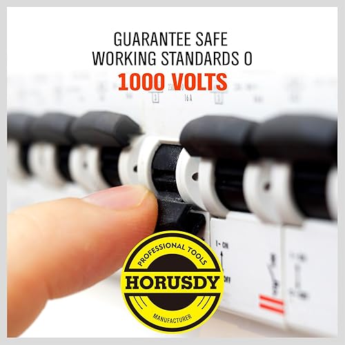 Miniatura 9 de HORUSDY Juego de destornilladores aislados de 6 piezas, 1000 V, juego de destornilladores eléctricos de punta magnética (juego de destornilladores