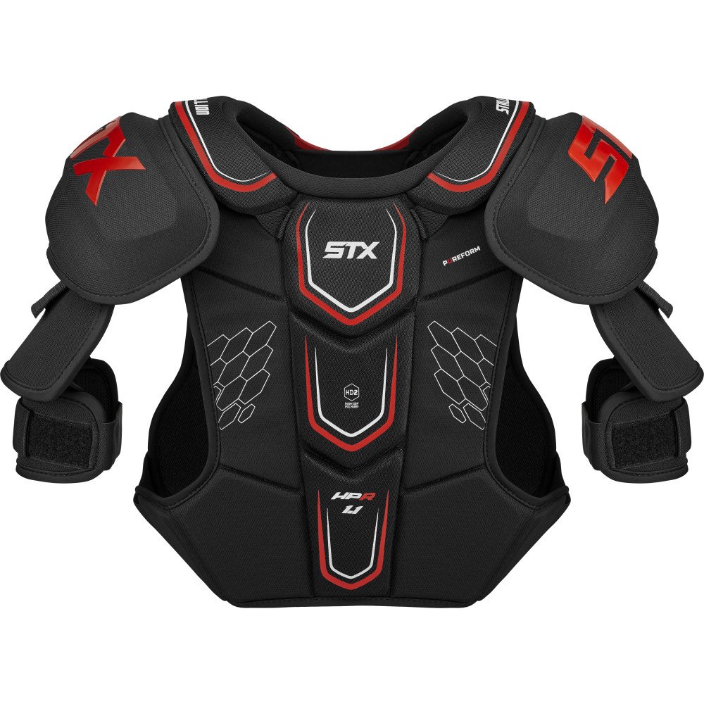 STX Ice Hockey HP SPH1 SR 02 BK/RD Stallion HPR 1.1 Senior Shoulder Pad, Medium, Black/Red
