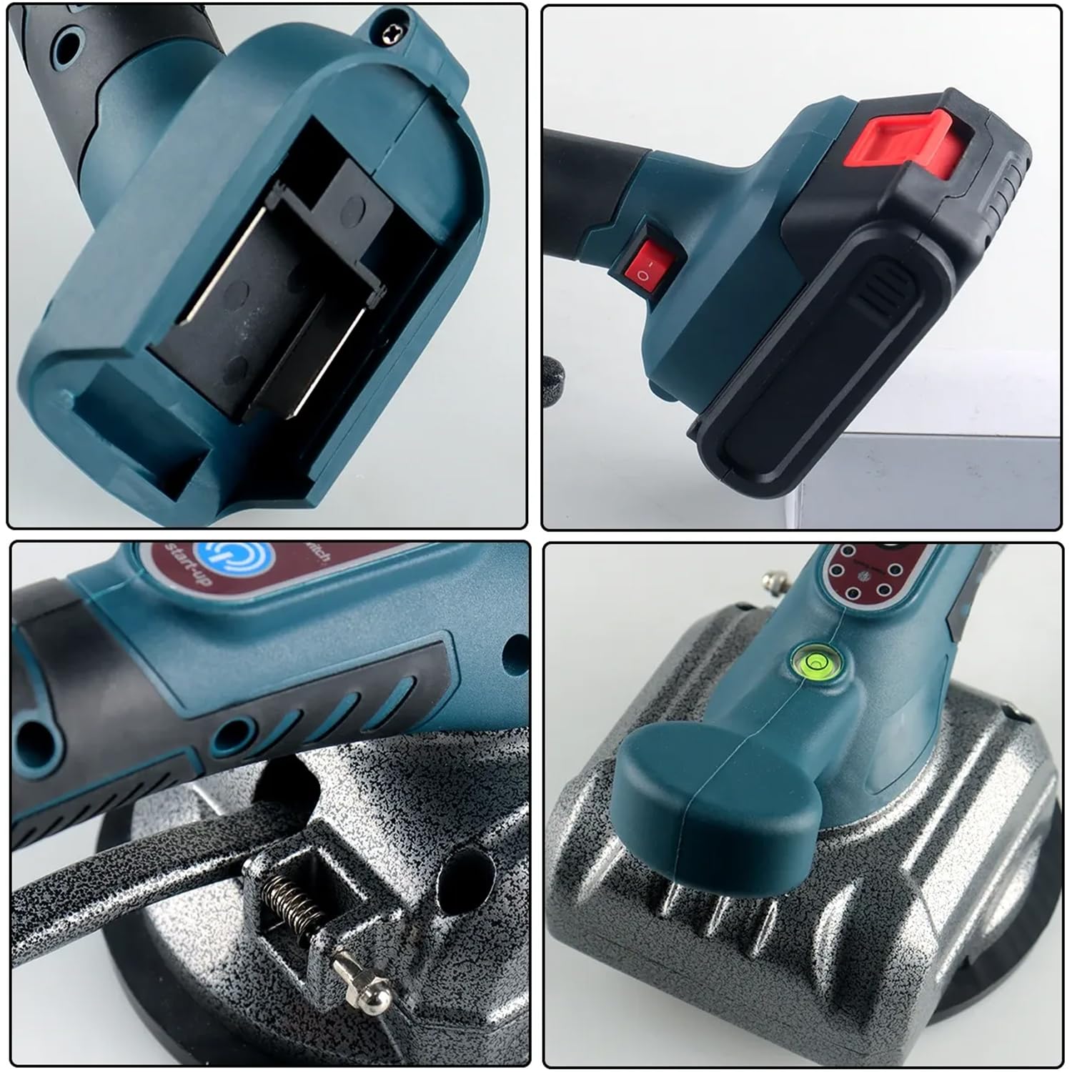 Secoueur de carrelage, machine à carreler 5 vitesses pour batterie Makita 18 V, appareil vibrant pour carrelage sans fil, ventouse de 130 mm, vibromasseur pour carrelage mural et de sol de 0,3 à 2,6 m