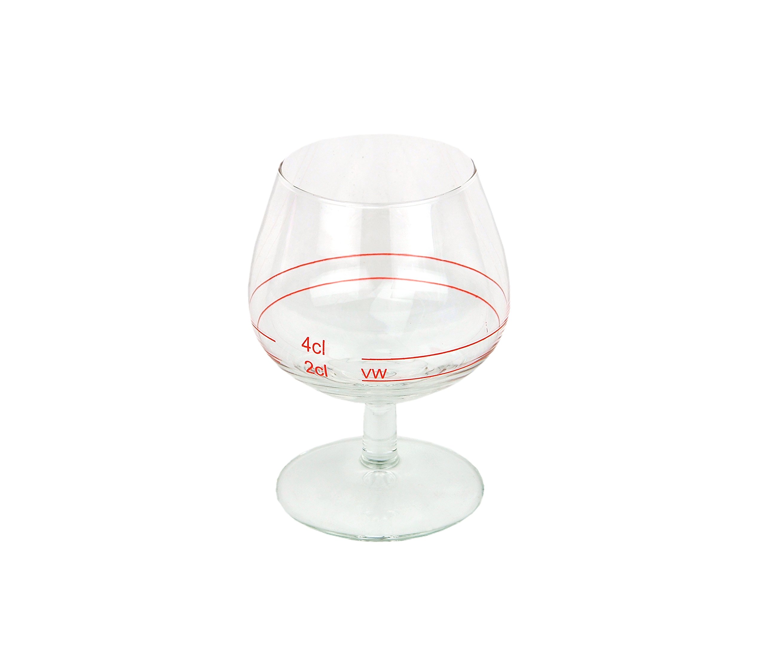 Van Well CASINO 24er Set Cognacschwenker mit Rotring - 2cl & 4cl geeicht, klares Likörglas für edle Tropfen, perfektes Spirituosenglas für Genießer