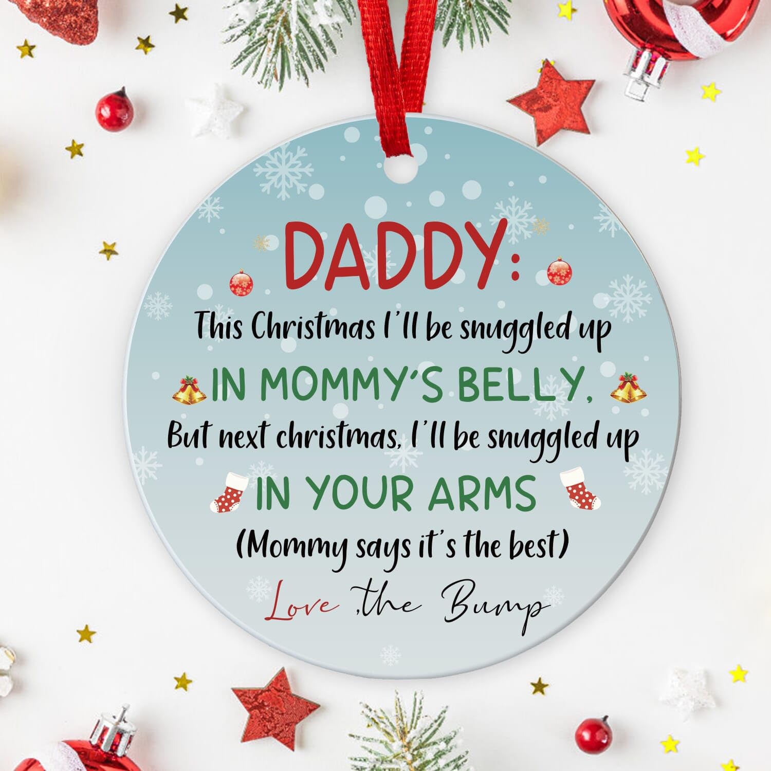 Aazon.co: Pregnancy Announceent Gift Keychain New Parent Gifts Daddy
