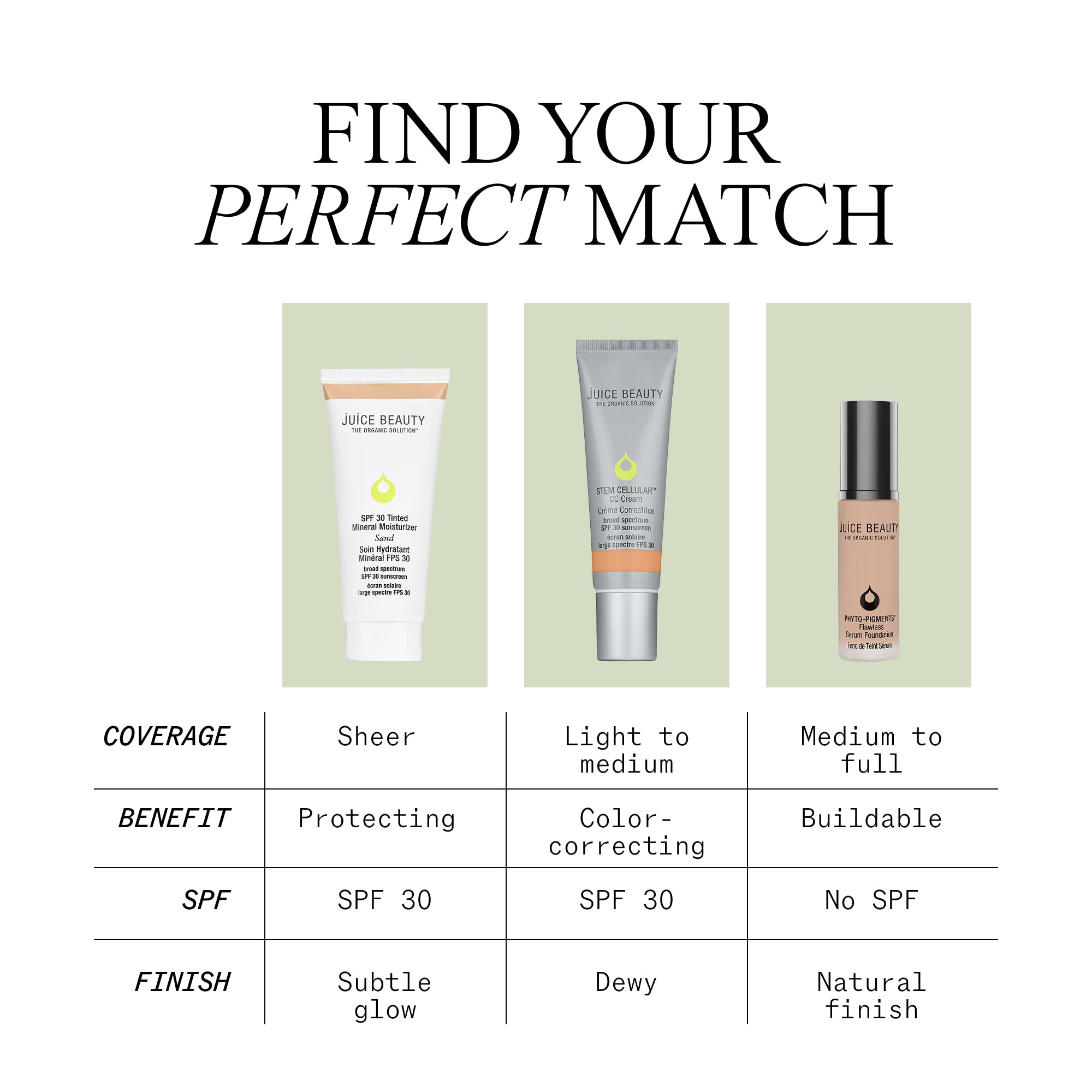 Juice Beauty Stem Cellular CC Cream SPF 30 Mineral Tinted Moisturizer