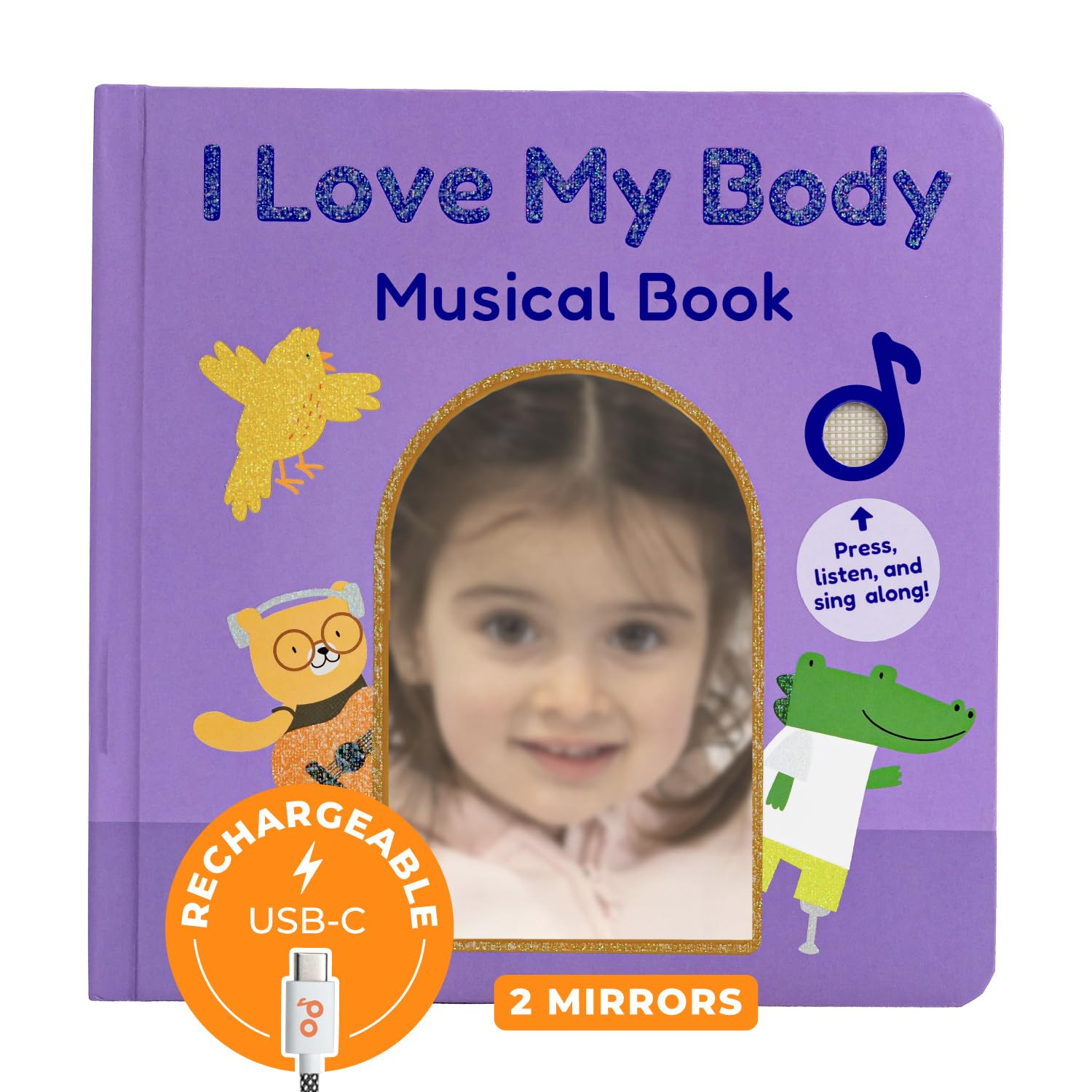 Sponsored Ad - Cali's Books I Love My Body by Mother Moon | Feelings & Emotions Book for Toddlers 1-3 - Musical Books for Kids, Interactive Toddler Sound Book, Talking Learning Music Toys