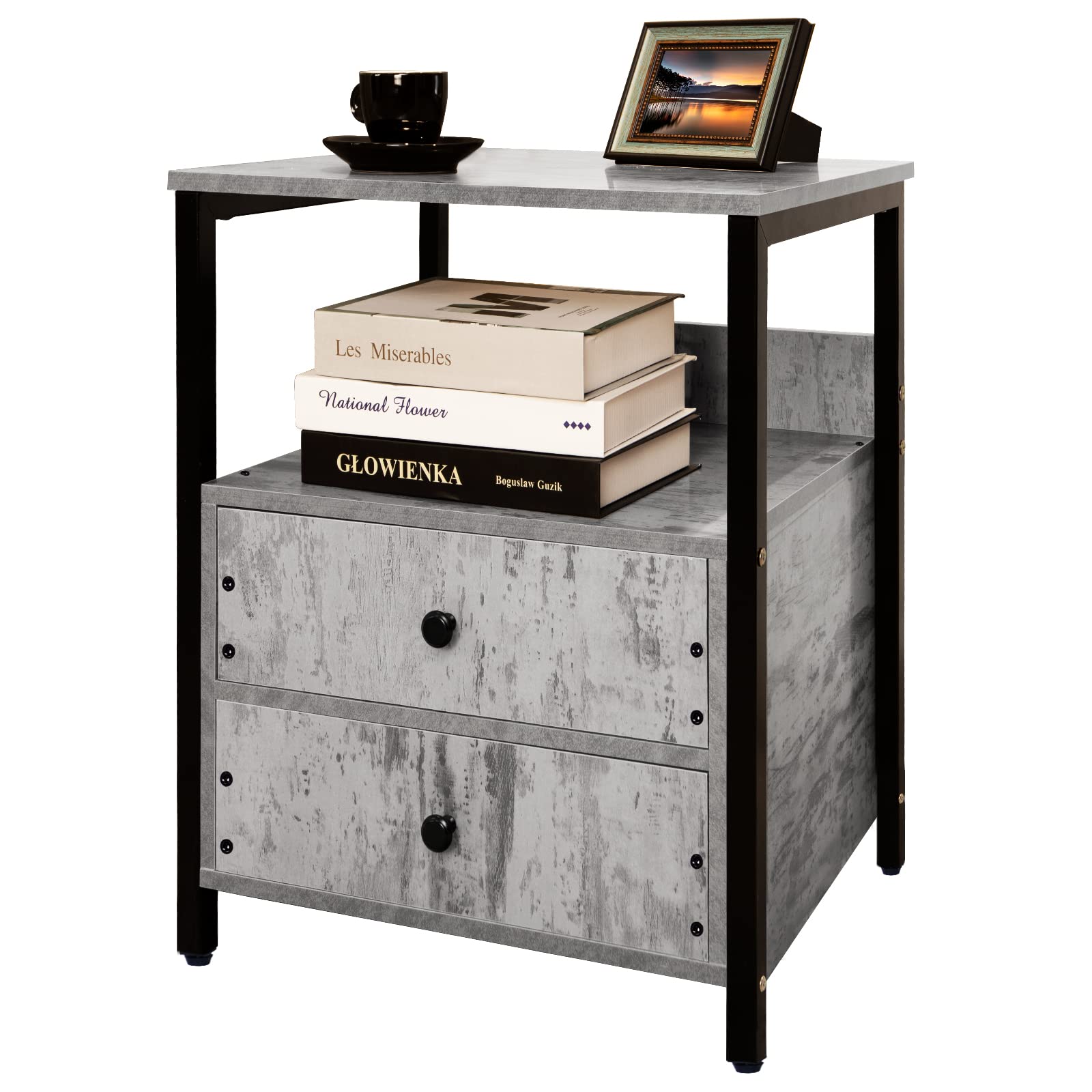 Lerliuo Nightstand, Side Table