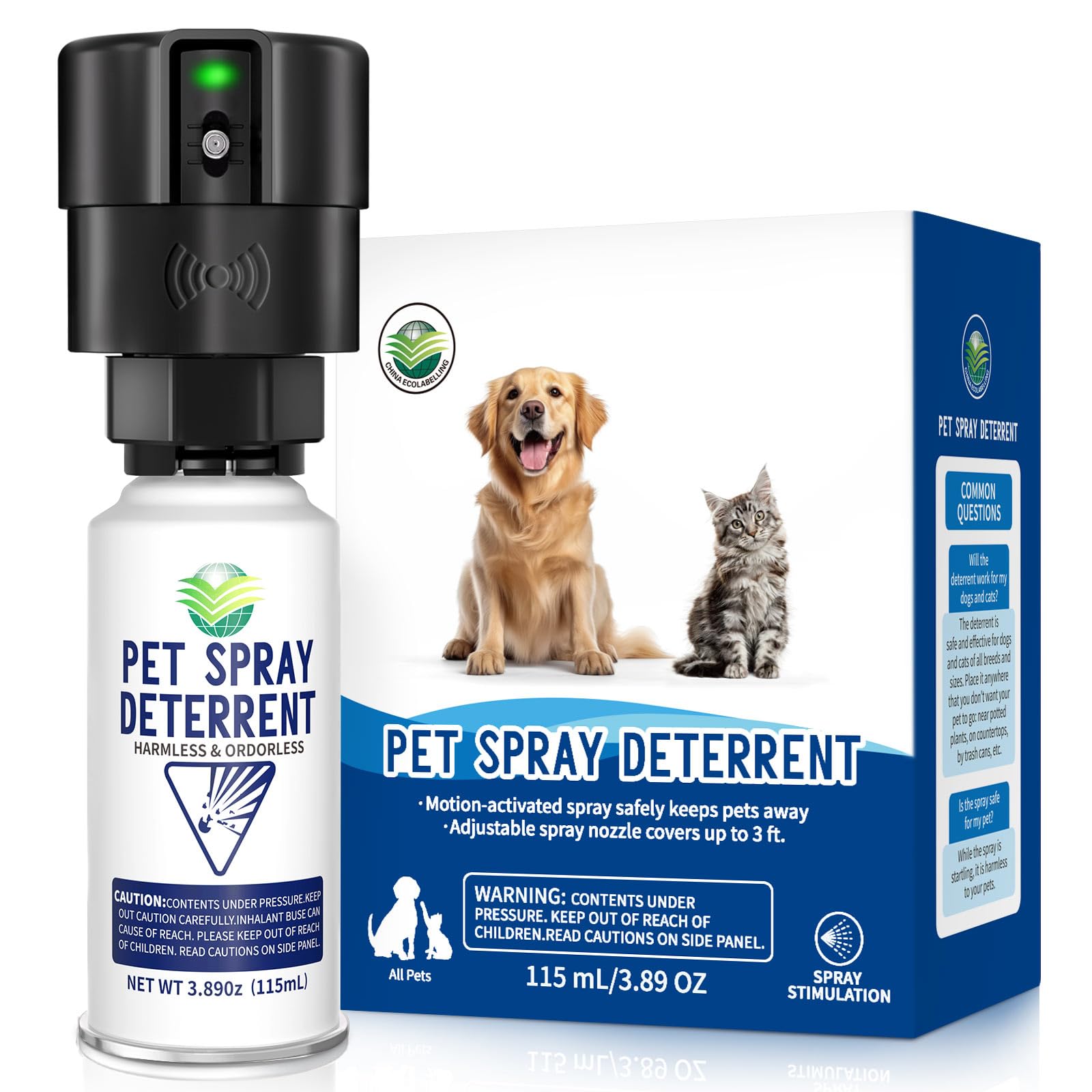 piutezo Pet Spray Deterrent System Single Pack