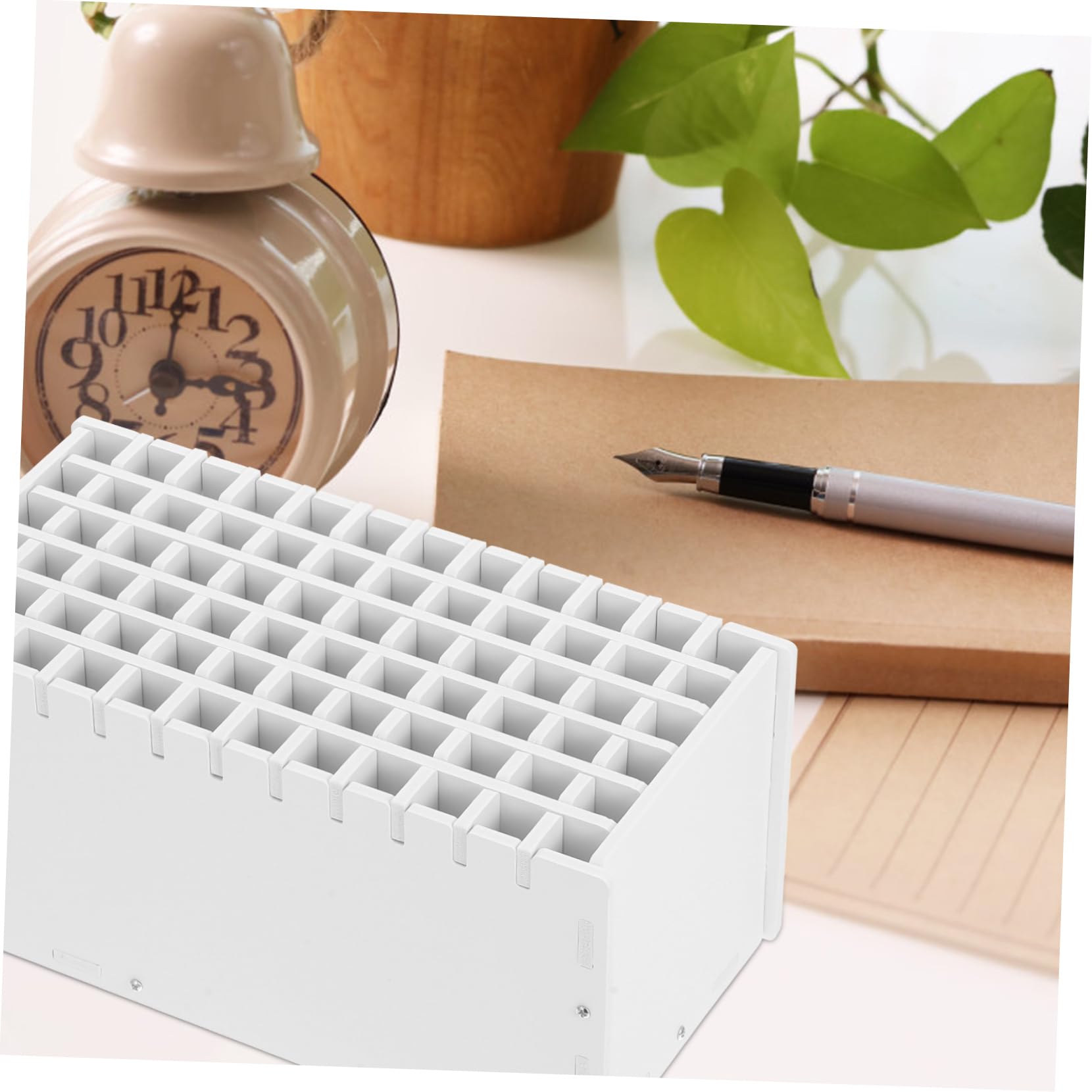 Portapenne Organizer Per Penne Portapenne in Legno-plastica Facile Da Montare e Usare Elegante e Pratico Per Organizzare Pennini e Altre Penne
