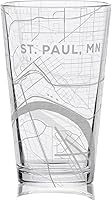 Vista 41 de ALBUQUERQUE NEW MEXICO Engraved City Street Map Beer Pint Glass Perfect Drinking Gift Idea & Unique Decor!