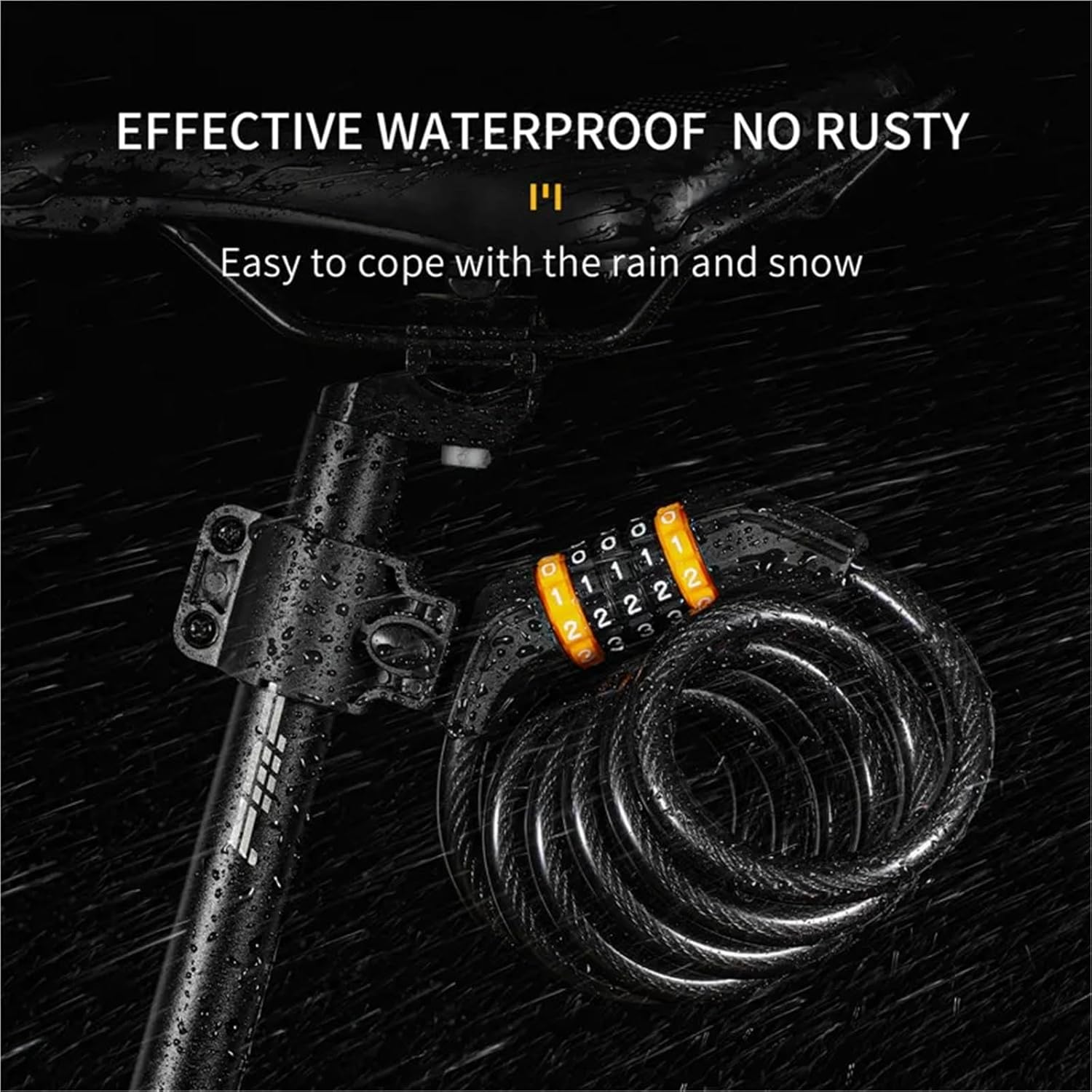 Bike Lock. 3Pcs Bicycle Cable Lock MTB Road Bike Security Steel Cable Anti-Theft Password Lock Scooter Motorcycle Bike Accessories