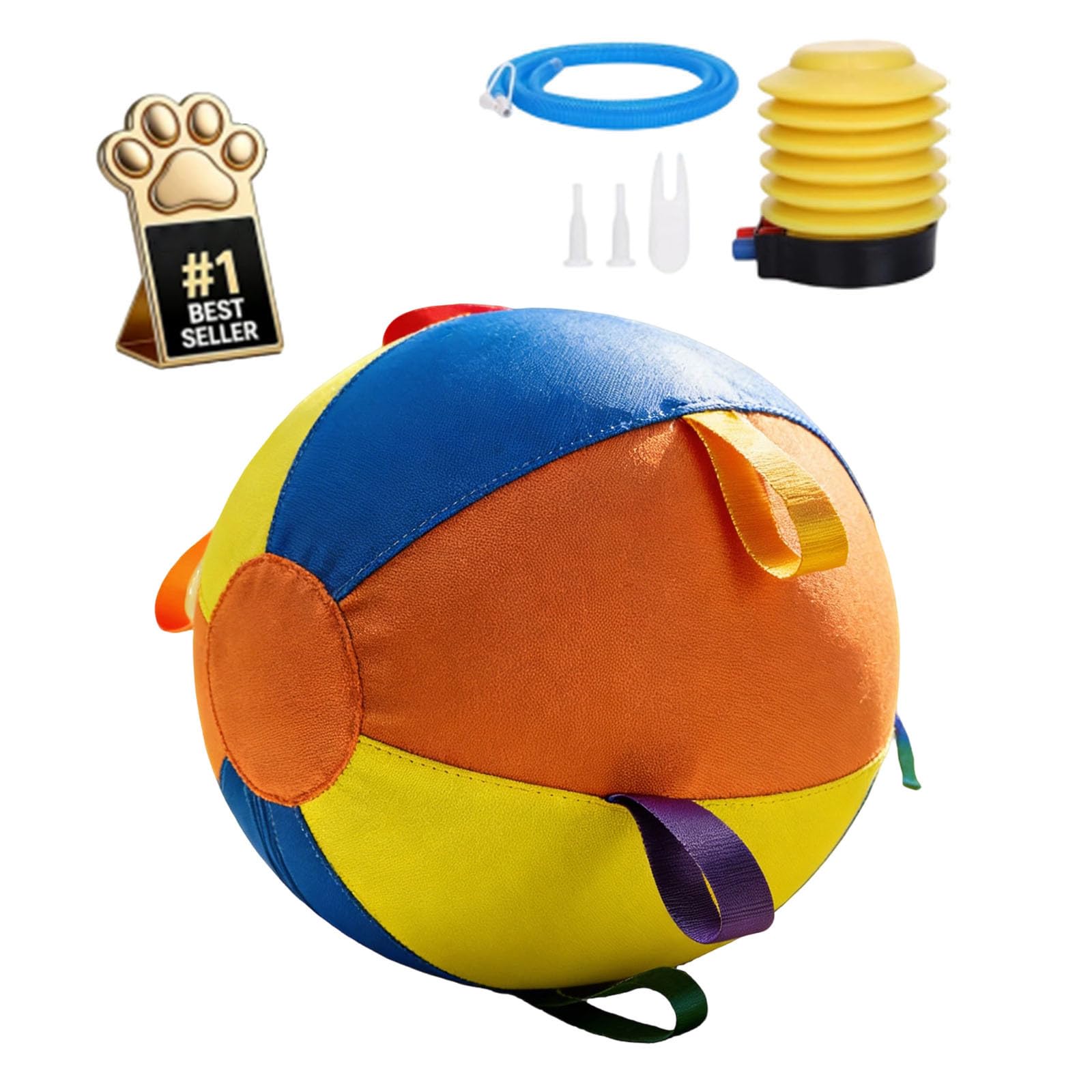 Juguete inflable para perros con asa, variante amarillo, C, juguete de entrenamiento para perros, para juegos de arrastre y trabajo conjunto, para uso diario en casa y de viaje