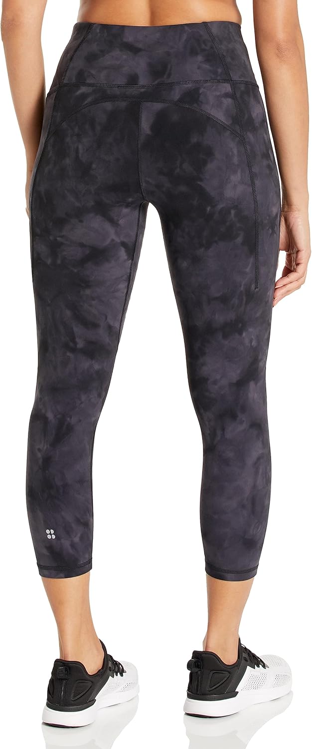 Sweaty Betty Women's Super Sft 7/8 Yoga Leggings/Bk Spray Dye