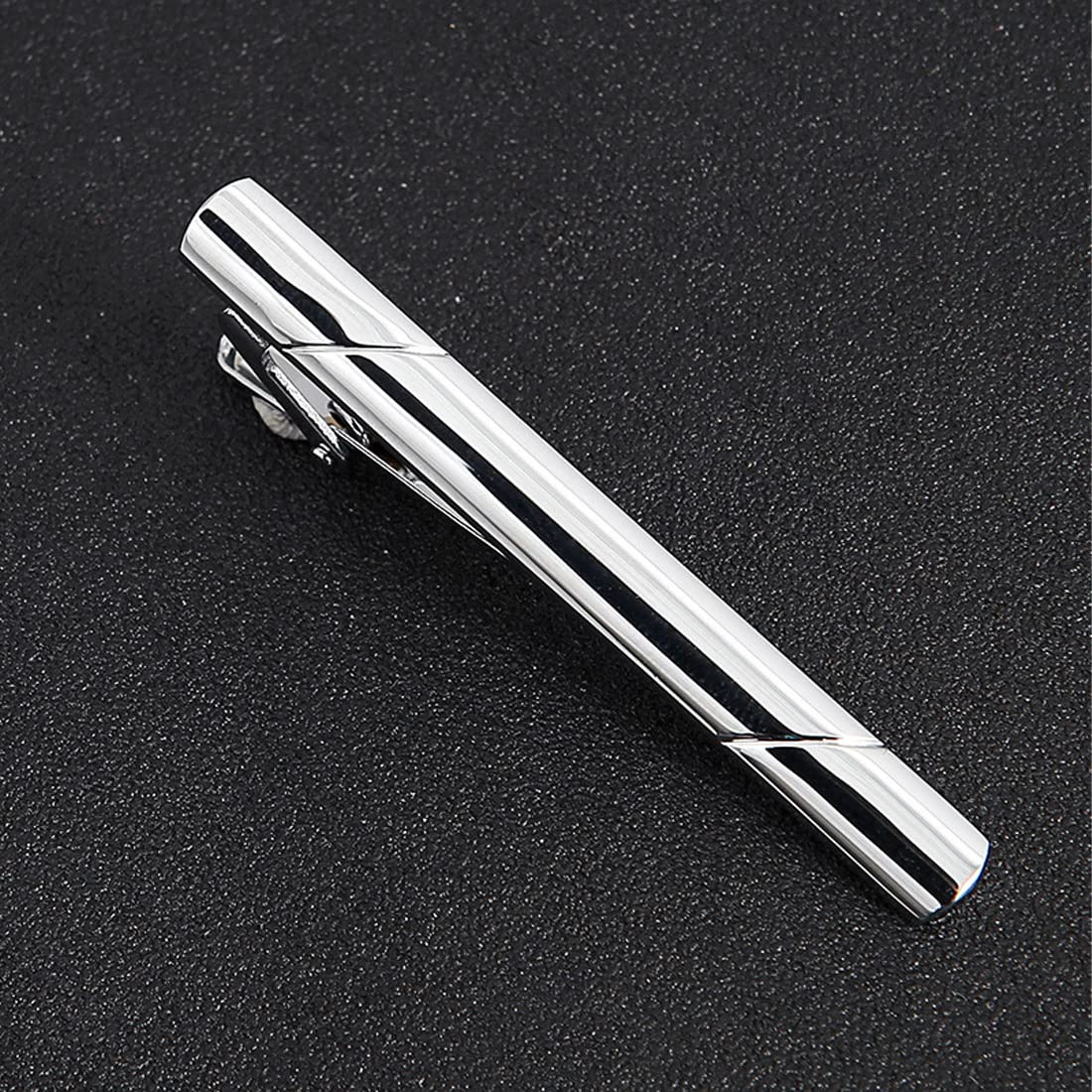 2pcs fermacravatta per uomo fermacravatta in metallo rame classico per San Valentino, Natale, matrimonio affari bar e vita quotidiana (oro, argento)