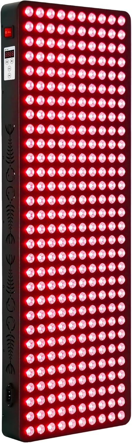 Red Light Therapy for Body Face,Extra Large Infrared Red Light Therapy Panel Full Body for Pain Relief,LED 660nm Red Light Panel & 850nm Near-Infrared Therapy Device (300 LEDs - 1500W)