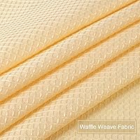 Vista 95 de NANAN Tier Curtains for Kitchen 24 Inch, Waffle Weave Textured Tailored Short Curtains for Bathroom Waterproof Window Covering Kitchen Cafe Curtains